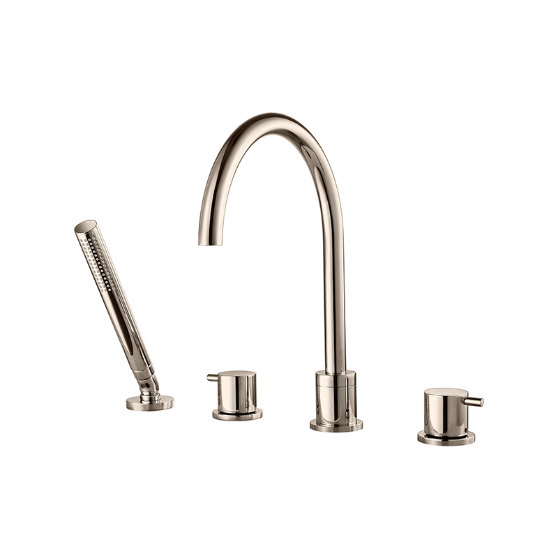 4-hole rim mounted bath mixer