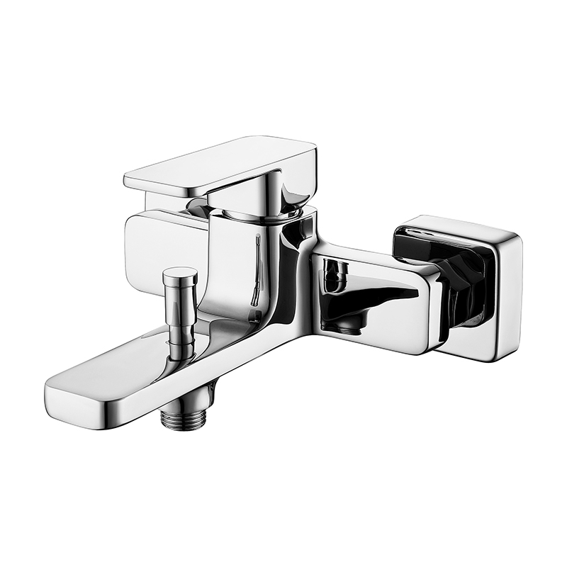 Single lever bath mixer for exposed installation