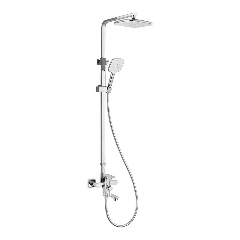 Single lever bath mixer for exposed installation